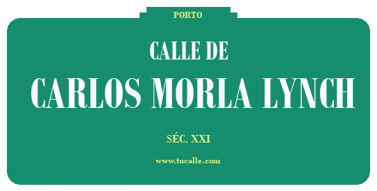 cartel_de_calle-de- Carlos Morla Lynch_en_oporto